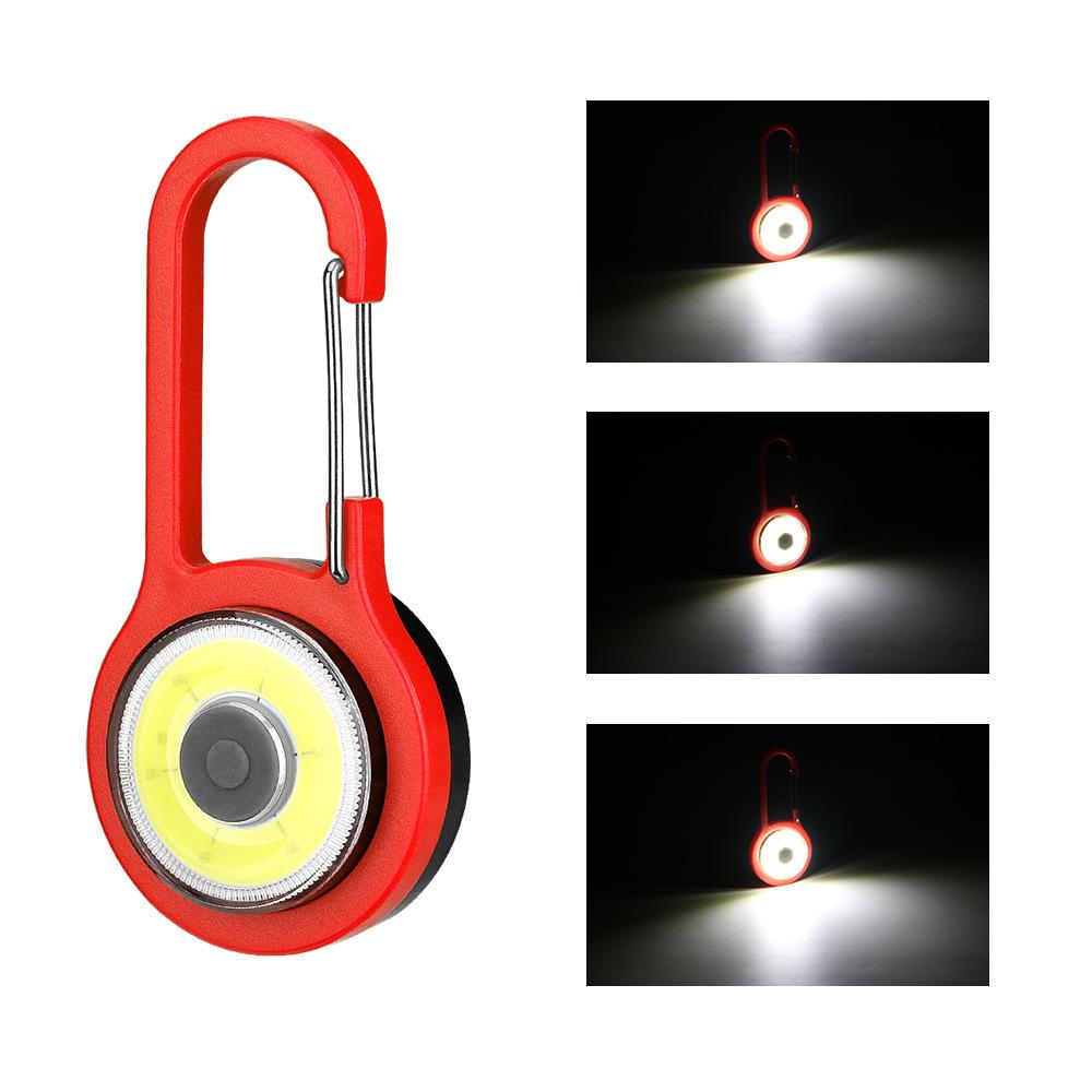 Portable Led Flashlight Carabiner Lamp Keychain Light Emergency Outdoor Camping Tent Lamp Pocket Backpack Lights Without Battery