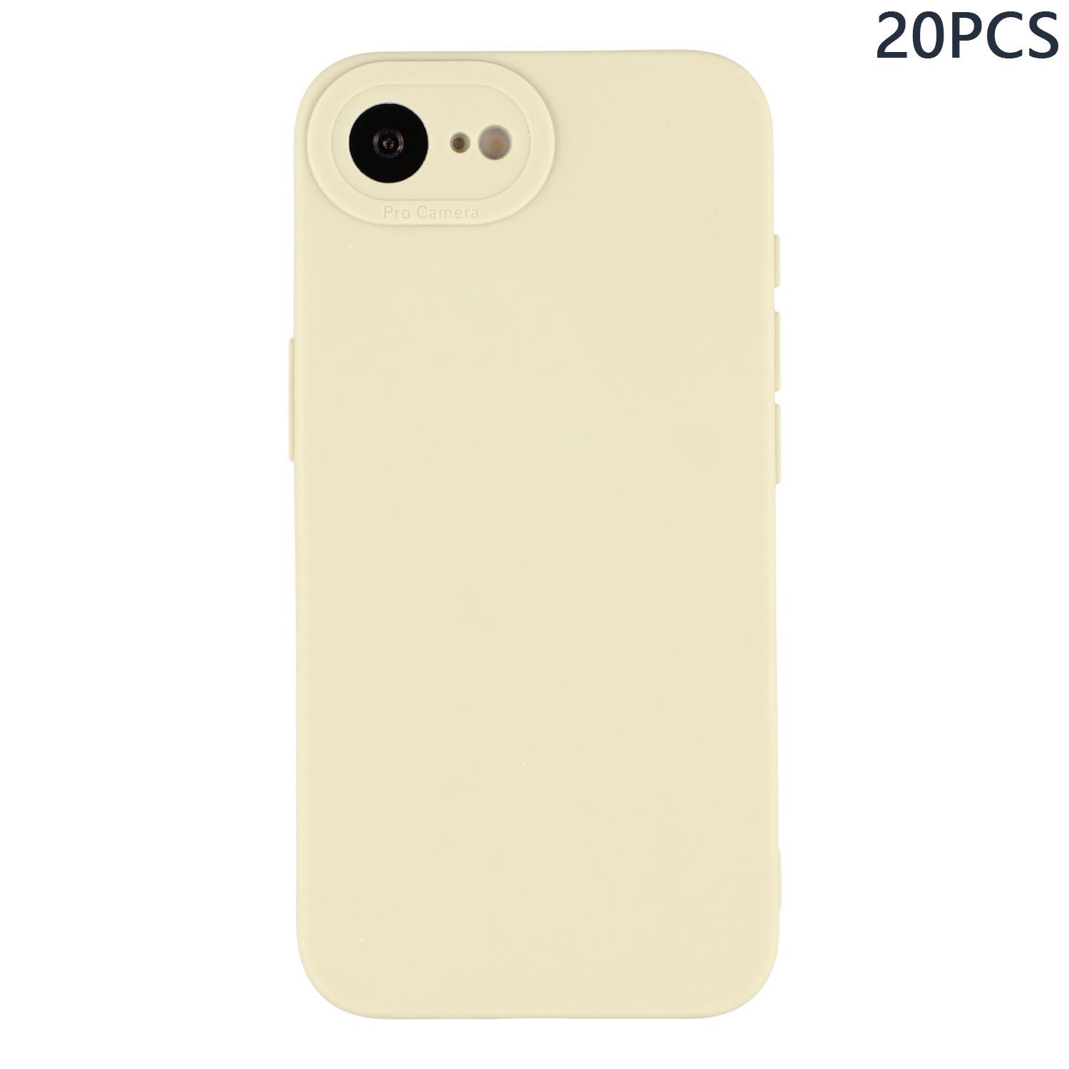 

Bulk Purchasing 20Pcs For iPhone 16e Case Precise Cutouts 1.3mm TPU Matte Phone Cover Ivory White