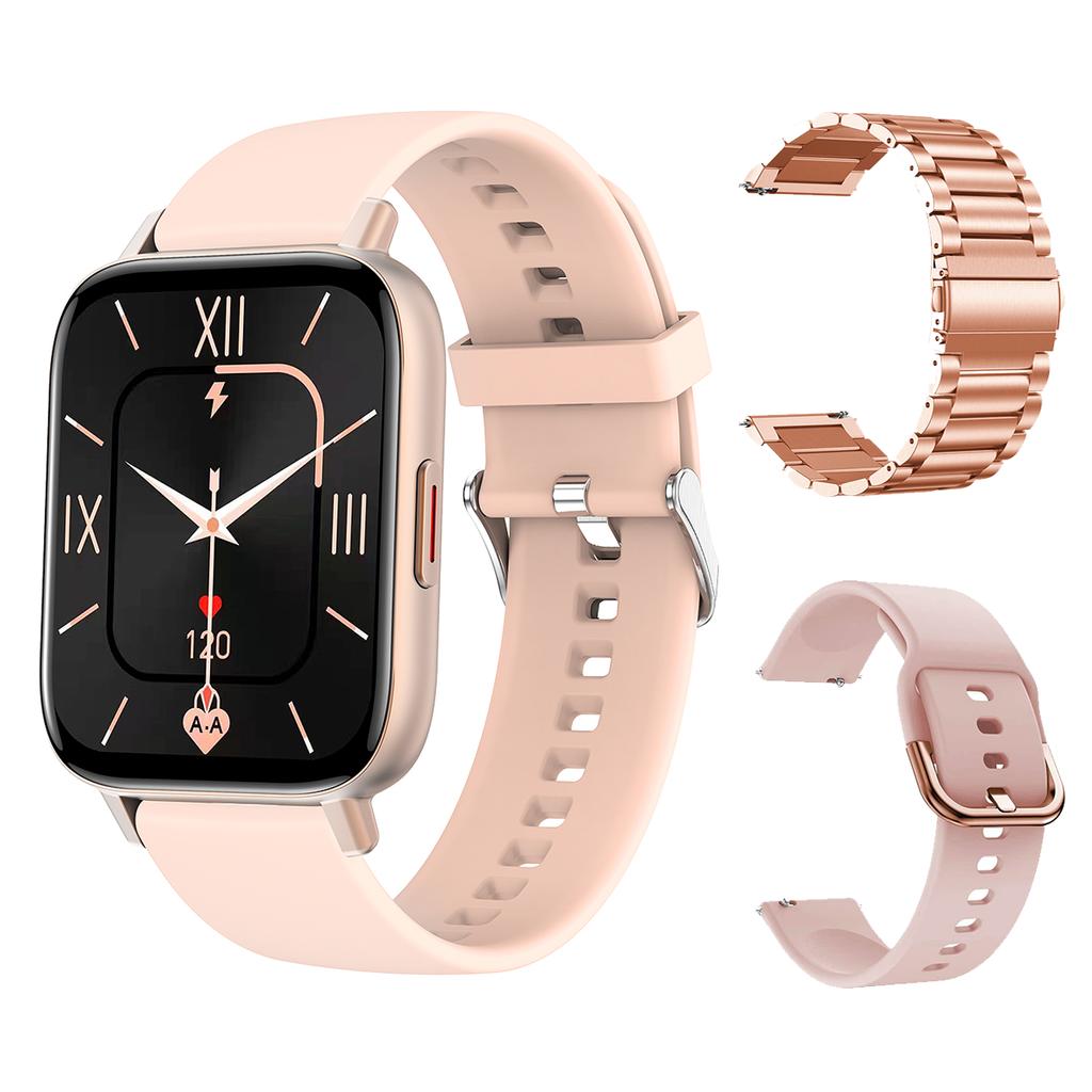 1.69 Inch Blue Tooth Call Smart Watch Blood Pressure Oxygen Monitor Diy Dials Heartrate Tracker Smartwatch Women Men Pk P8