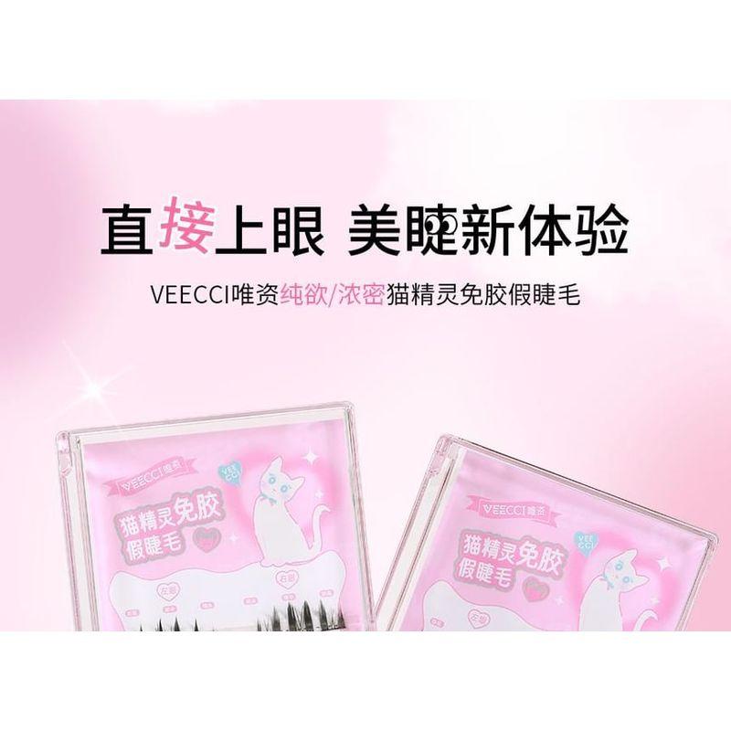 VEECCI - Cat Elf Self-Adhesive False Eyelashes - 2 Types