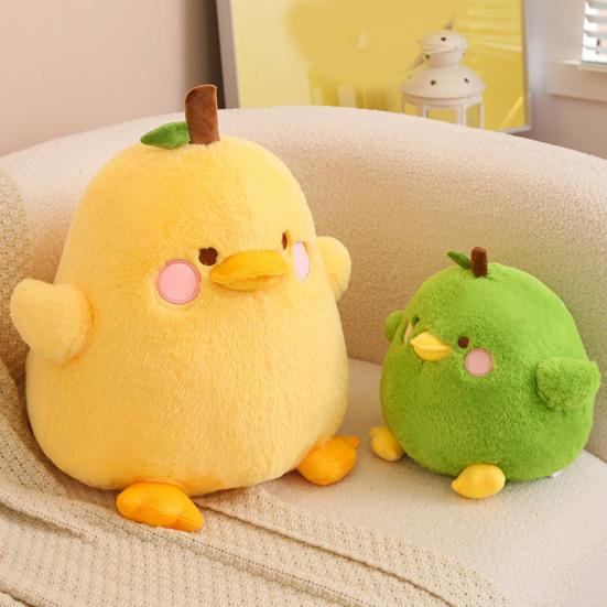Pear Duck Doll 2-in-1 Plush Toy Soft Stuffed Animal Sofa Cushion Cute Cartoon Duck Plushies Doll Pillow Companion Toy