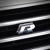 RUNTB1 VW 2026 Hot 3D Metal R Grille Badge Rear Tail Trunk Emblem Decal Stickers For Volkswagen VW Polo Passat Golf Jetta Tiguan Sagita