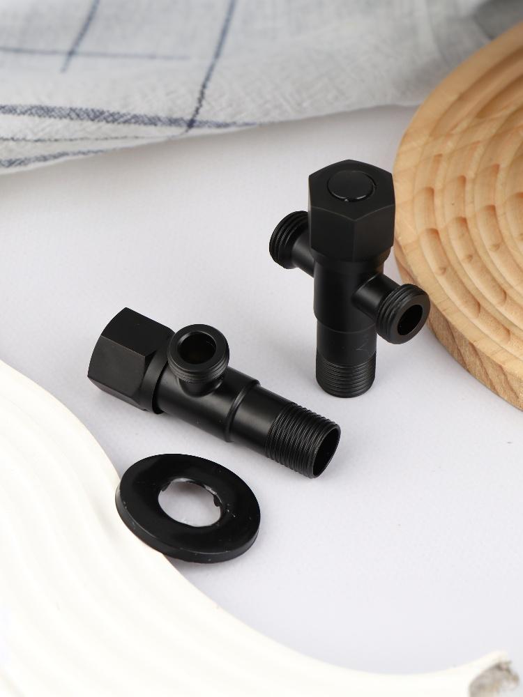 Stainless Steel Bathroom Quick Opening Triangle Valve Accessories 2 Way Angle Valve Bath Bidet Sprayer Toilet Shower Head Parts