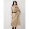 ELLE Women's Khaki Shirt Dress