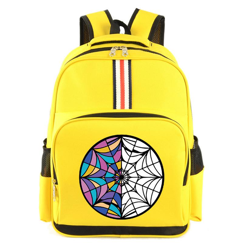 

Новый рюкзак с принтом по периферии для учеников начальной и средней школы, повседневный школьный рюкзак большой вместимости Average Size