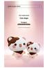 Cross-border Plush Mouse Ball Cushion with Double Color Scarf