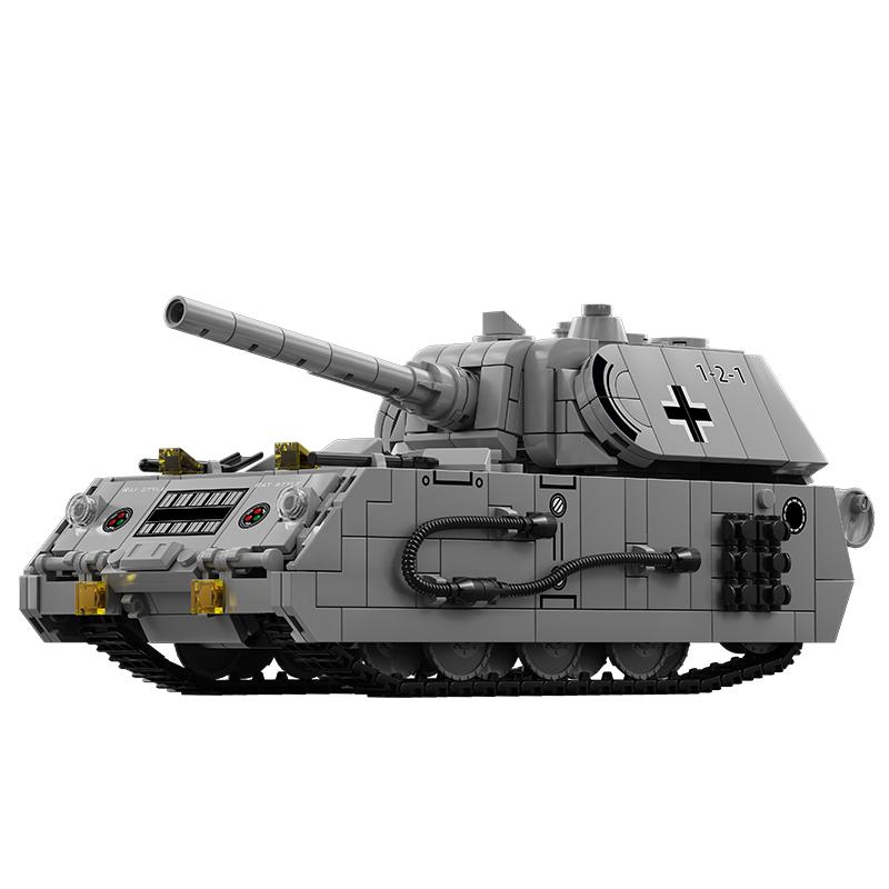 World War 2 WW2 Army Military Soldiers Panzerkampfwagen VIII Maus Tank Model Building Blocks Bricks Toys For Children Gift