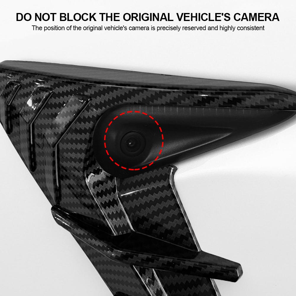 2Pcs Car Side Camera Protection Covers Kit Decoration Sticker Car Modification Accessories for Model 3 Moel Y 2018-2023