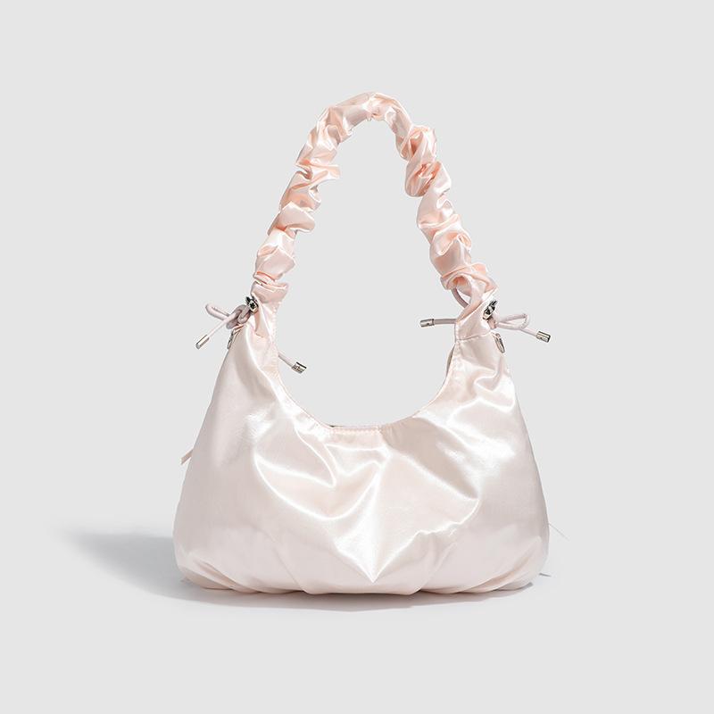 Nischen-Plissee-Schleife Damenhandtasche Frühling neu Achseltasche plissierte Schulter-Wolken-Tasche