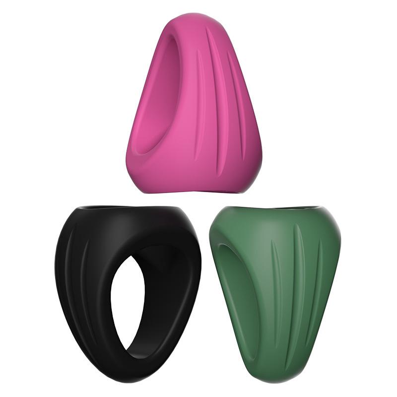 HA-831 Triple Sperm and Egg Ring: Soft Silicone Delay Penis Ring for Men