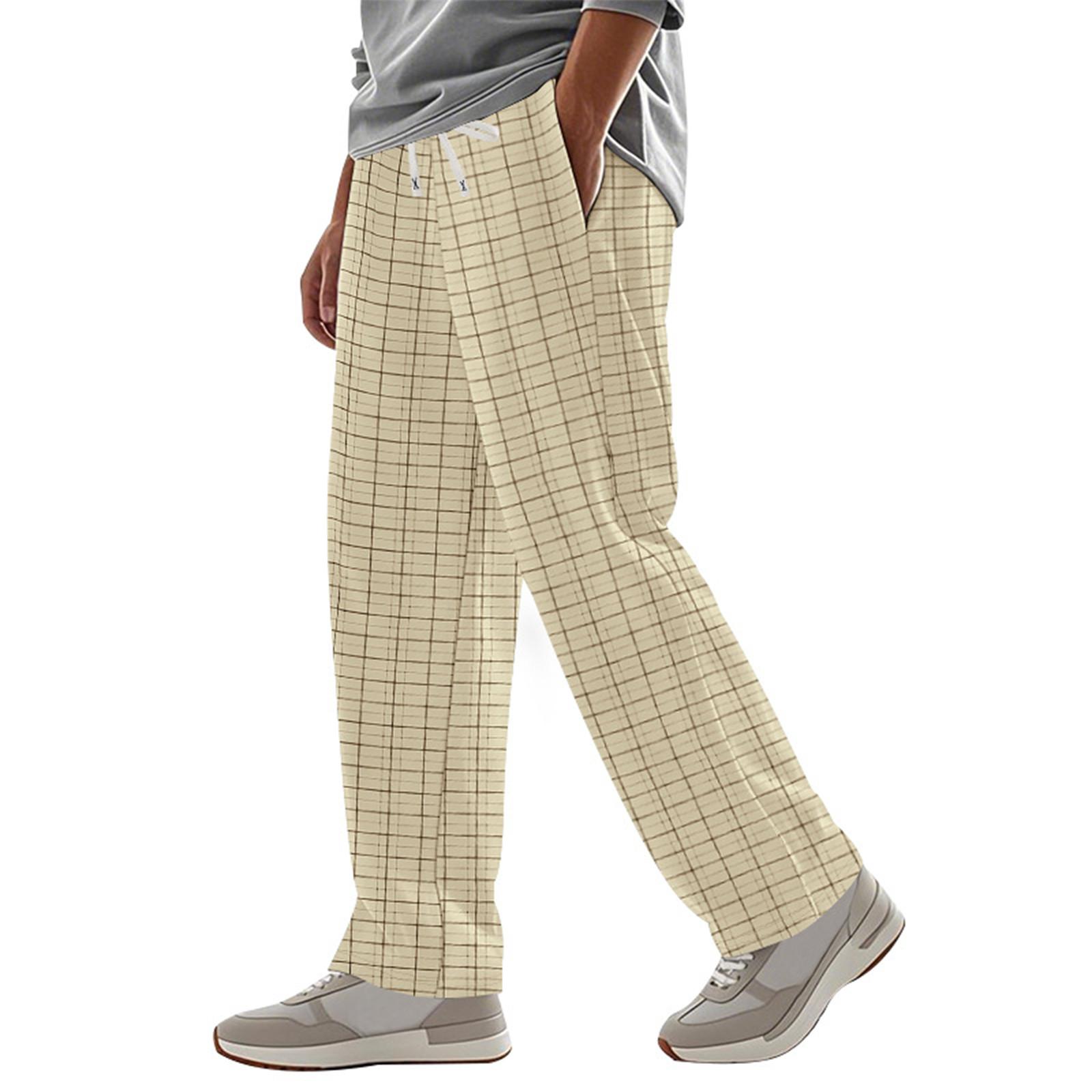 

Мужские брюки, пляжные брюки, однотонные, удобные, дышащие, повседневные, для отдыха XL жёлтый