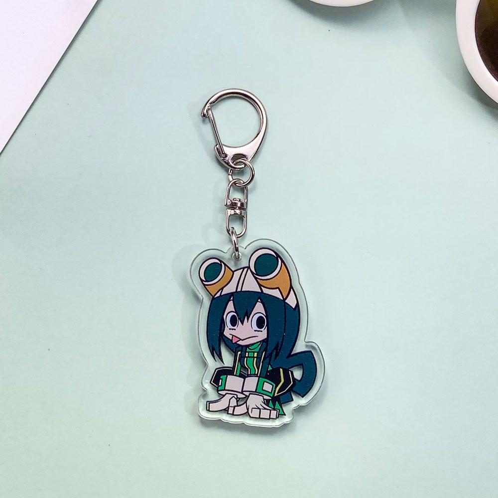 Anime Characters My Hero Academia Acrylic Kawaii Keychain Accessories Trendy Bag Charms Pendant Key Ring Gifts For Friends