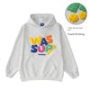 Wassup Trendy American-Style Heavyweight Letter Foam Sweatshirt for Men, Autumn and Winter Loose Fit Versatile Hooded Top Jacket