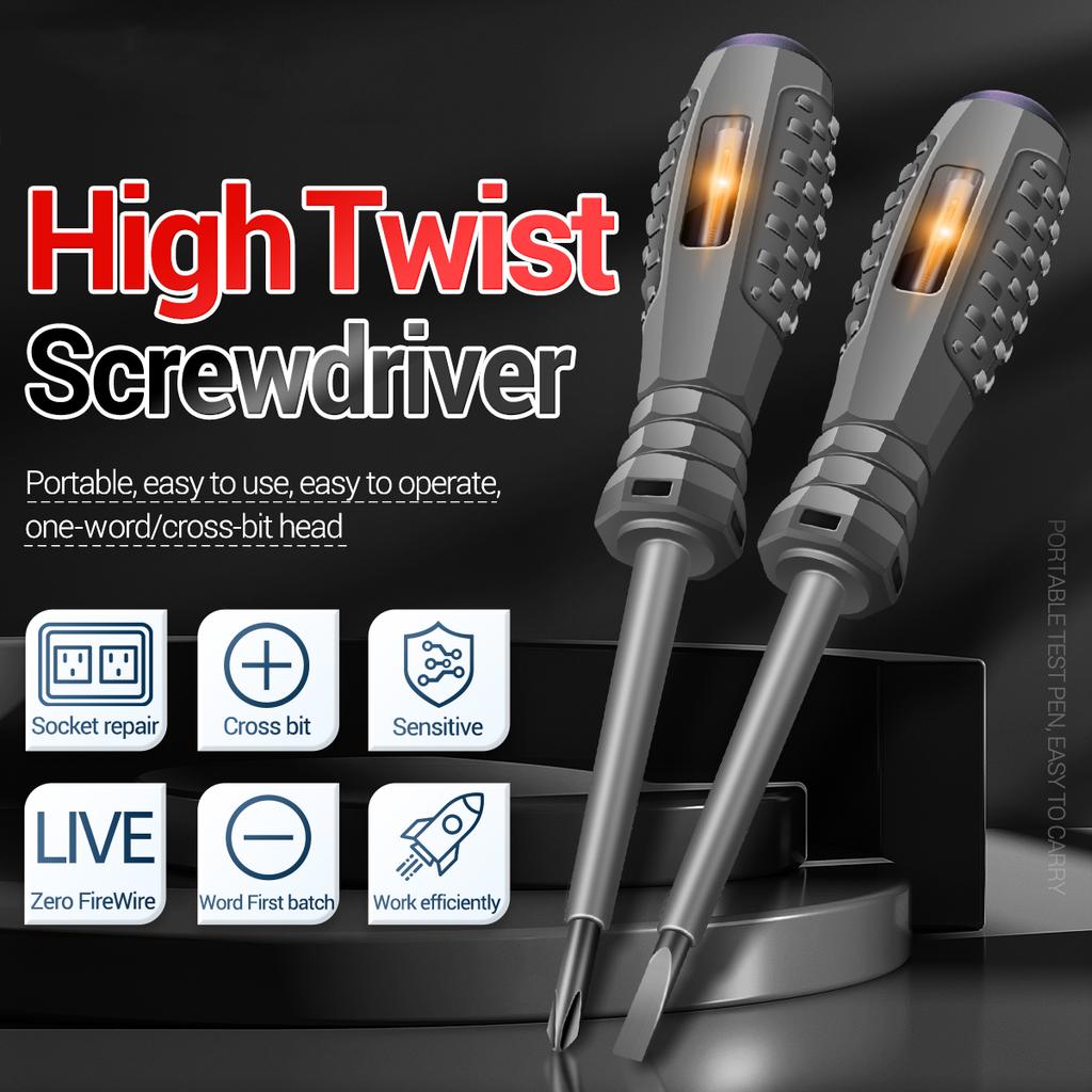 ANENG B04 2 Adet Elektrik Gerilim Test Cihazı Kalem SlottedPhillips Tornavida Neon Ampul Manyetik Kalem Ucu