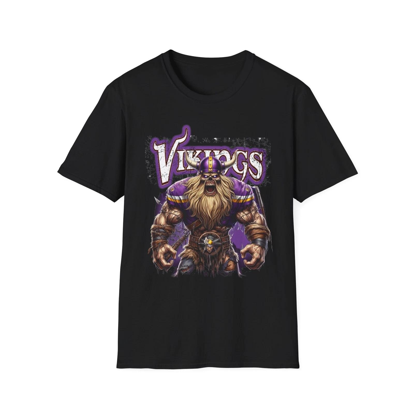 Minnesota Vikings Horror Mash-Up T-Shirt - Unique NFL Fan Apparel XXXL