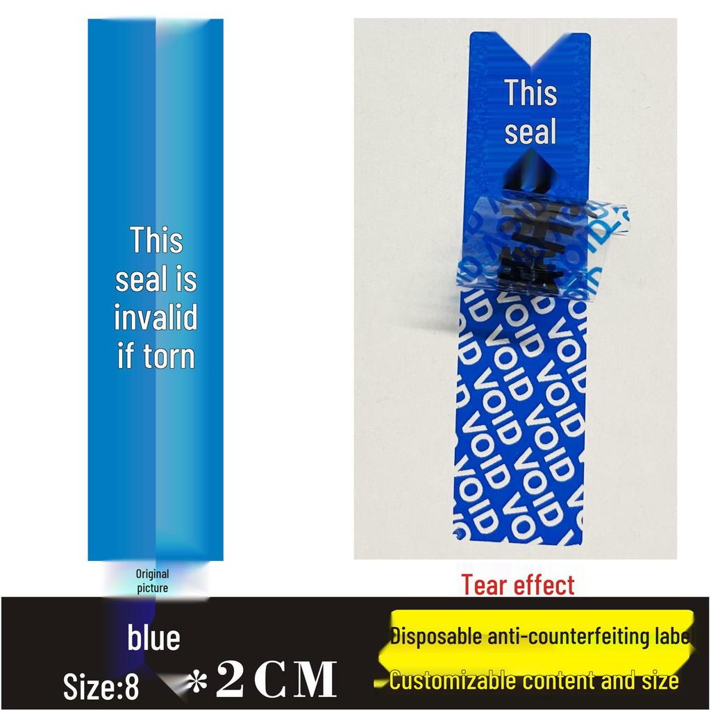 Tear-Resistant Anti-Tamper Warranty Seal & Anti-Theft Fragile Label Sticker