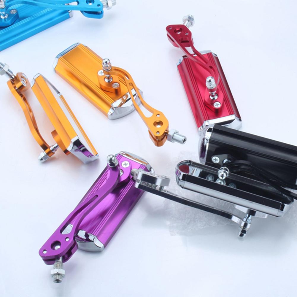 1 Pair Rearview Mirror 8mm And 10mm Aluminum Alloy Mirror Assemblies