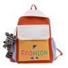 Charming Dual Color Kids Backpack Made Of Durable Canvas Perfect For School Use