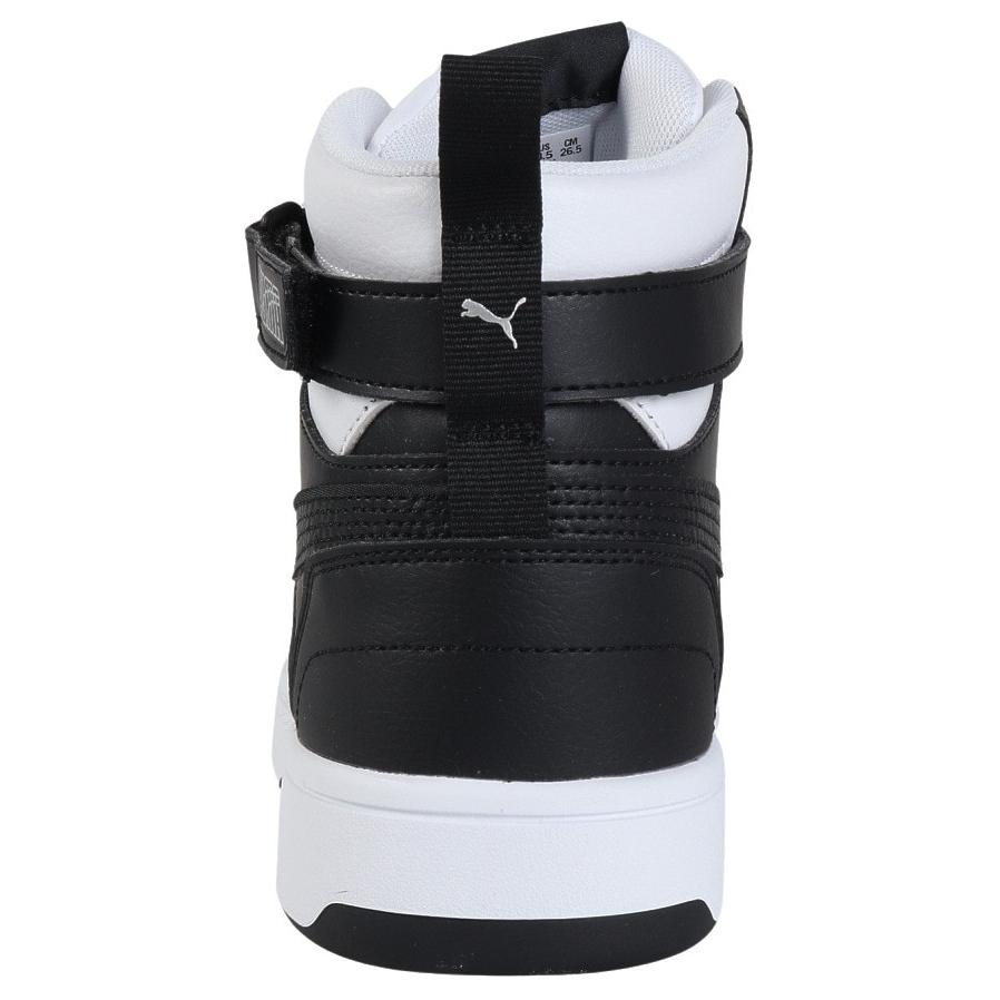 Puma Rebound Joy Comfortable Versatile Low-Top High-Top Sneakers Unisex Sneakers Black White 398429-02