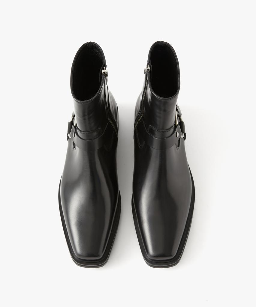 Ehren Saint Zip-Up Boots R25B001 (Black)