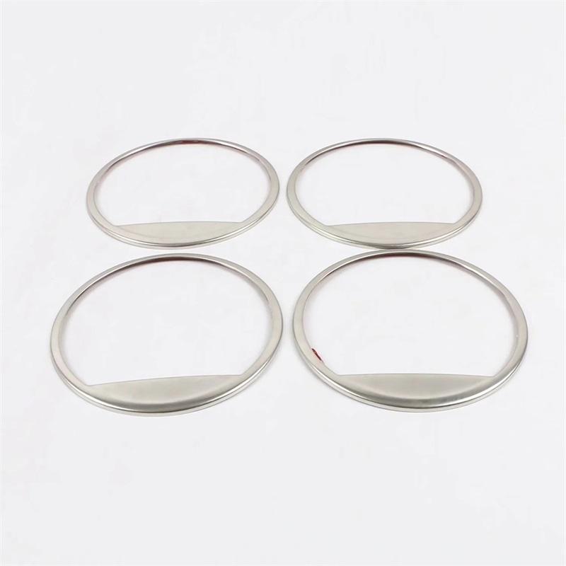 For Hyundai KONA 2017 2018 ABS Chrome Door Audio Speaker Sound Frame Ring Cover Trim Car Styling Accessories