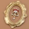 Fashion Women Skull Brooch Gold Color Rhinestone Halloween Jewelry Water Droplet Pendant Hiptop Rock Punk Hell Badge