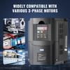 10HP, 7.5KW, 35Amps 220V 1 or 3 Phase Input to 3 Phase Output VFD 0-400Hz
