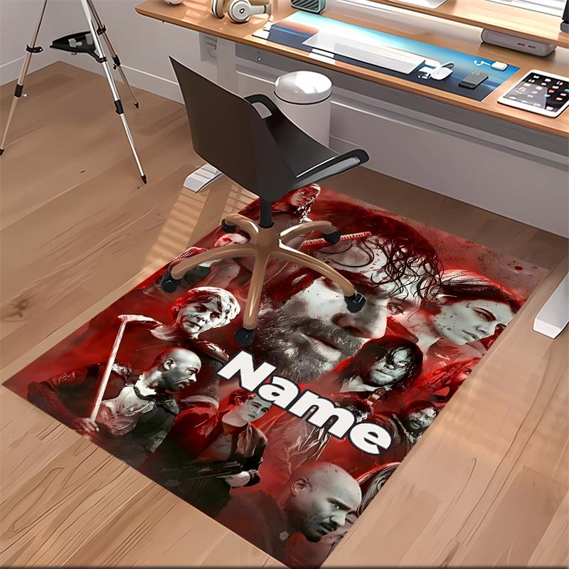 Custom Personalization The Walking Dead Print Area Rug - Soft, Washable Non-Slip Indoor Mat,Living Room,Home&Office Decorative Rug
