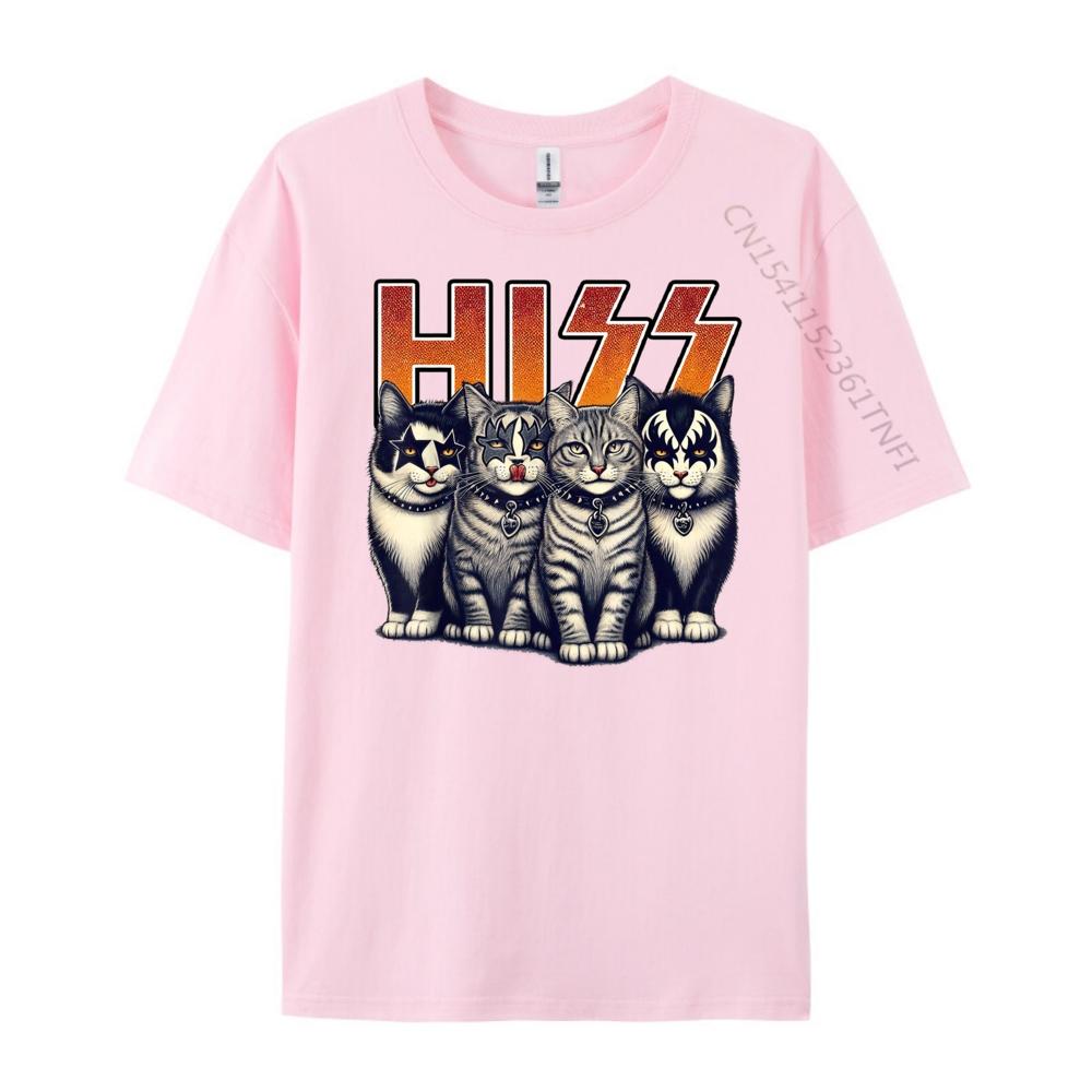 Hiss Funny Cats Kittens Rock Rockin Birthday Gifts Idea Clothing TShirt T Shirt for Men Valentines Day Gift TShirt