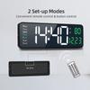 Digital Wall Clock 16inch Large Alarm Clock Remote Control Date Week Temperature Clock Dual Alarms LED Display