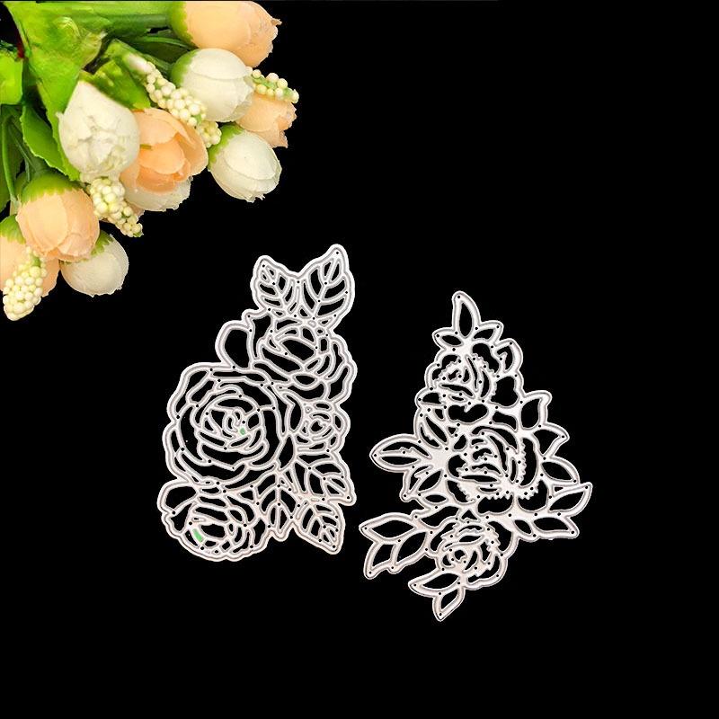 Mimgo 2Pcs Flowers Cute Daily Cutting Dies Metal Stencil Template For DIY Album Scrapbook Mimgo 2Pcs Flowers Cute Daily Cutting Dies Metal Stencil Template For DIY Album Scrapbook