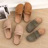 Fashion Crestar Summer Women Cork Flat Slippers Classic Brand Cork Clogs Slippers Outdoor Fashion Clogs Shoes Soft Suede Beach Sandals