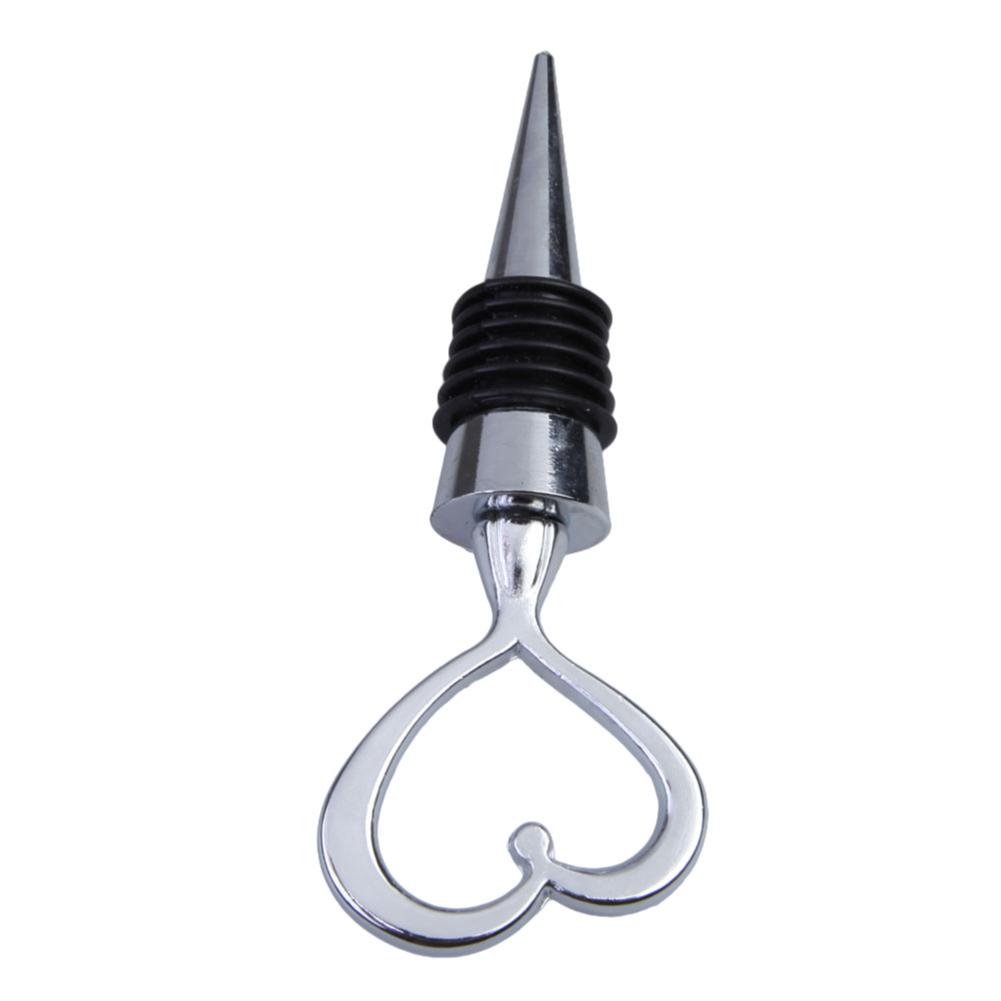 Wine Bottle Opener Wine Stopper Wedding Gift Favors for Guests Bottle Opener Set Love Heart Corkscrew Wedding Decoration