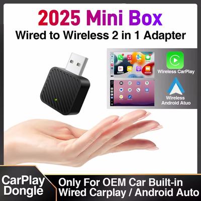 Neuer Wireless CarPlay Android Auto Adapter USB-Dongle Smart Mini-Box Plug and Play Universal für VW Toyota Nissan Honda Ford Benz