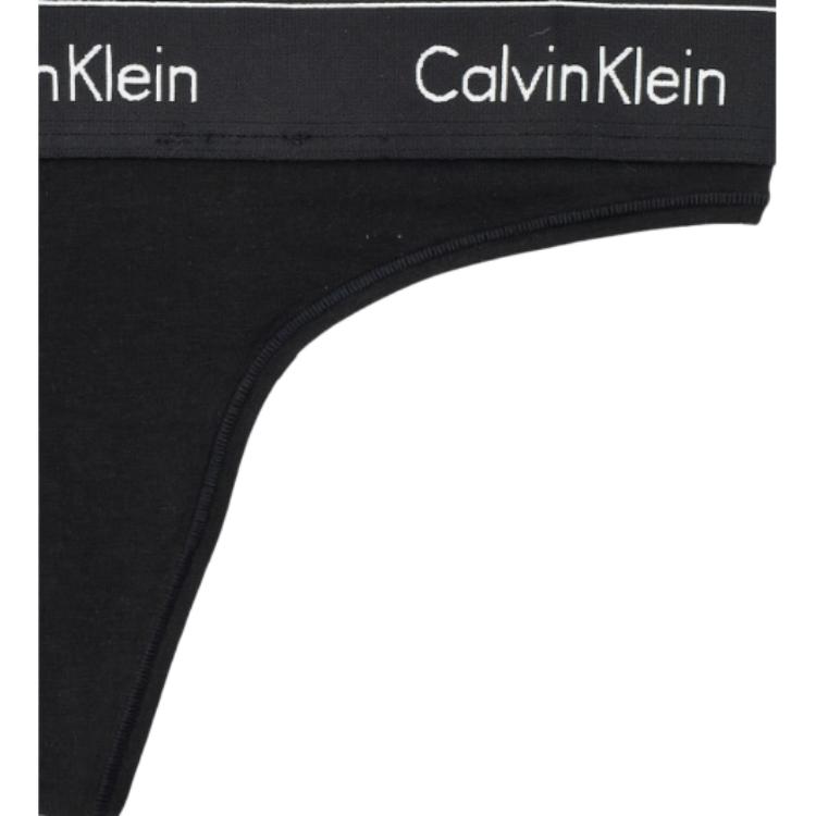 Calvin Klein Letter Low Rise Thong Women Underwear Black 0000F3786E-6WA