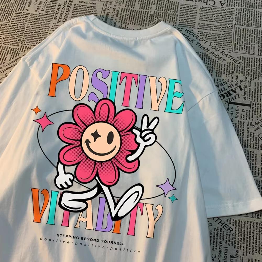 

Позитивная жизненная сила, рожденные навстречу солнцу Мужские футболки Мультфильмы Летние топы Творчество Хлопковая одежда Выкройки Летние футболки S