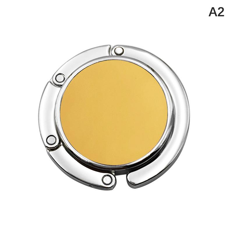 Runder, tragbarer, faltbarer Taschenhaken aus Metall, Handtaschenaufhänger, Aufbewahrungshalter für Damentaschen für den Innen- und Außenbereich im Bürotisch