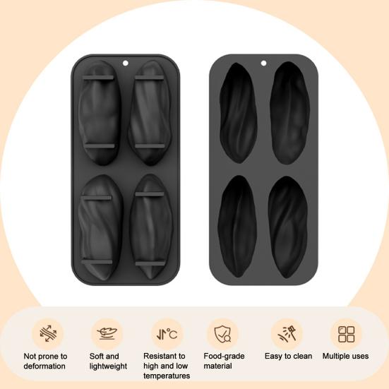 Nøddeformet Silikone Mousse Kageform Fødevaregodkendt Bageform til Fransk Bagværk Gelé Chokolade Non-Stick Nem Frigørelse Opvaskemaskine Sikker DIY Dessert Værktøj.