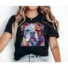 Vibrant Watercolor English Bulldog Shirt Dog Mom Shirt _ English Bulldog Tshirt _ Dog Lover Shirt _ Bulldog Lover
