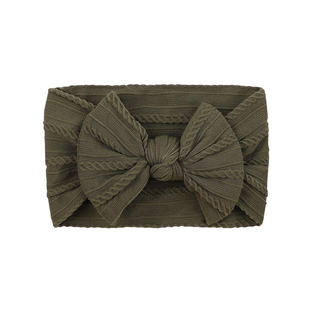 

Cute Soft Elastic Headband Nylon Ribbed Infant Turban Headwear Hair Accessories Infant зелёный