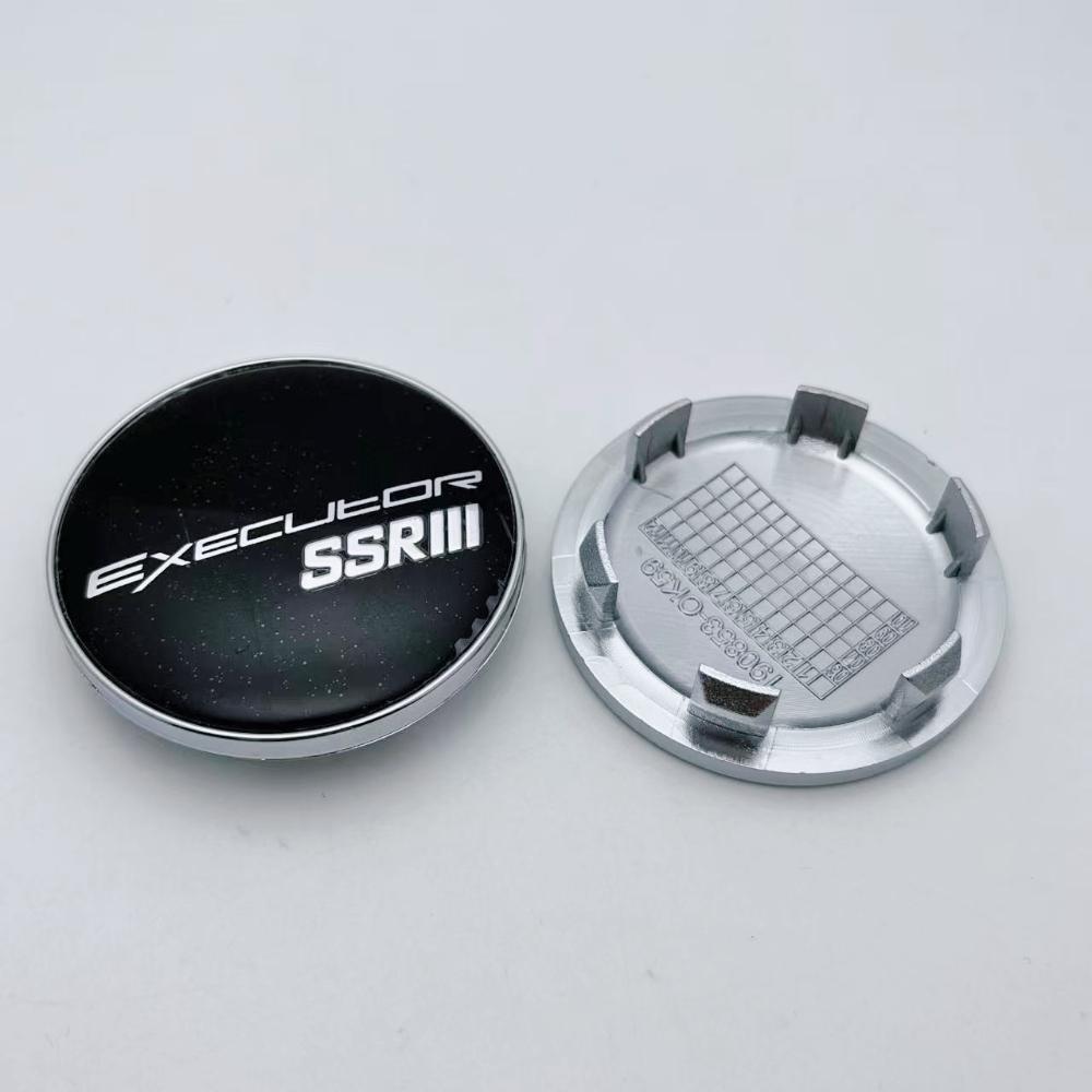 AAYX1 4pcs 59mm 51mm Car Wheel Center Caps With SSR Executor Logo Emblem Wheel Hubcaps Rims Center Dust Cover Replace Car Accessories