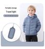 2025 Kids' Lightweight Hooded Down Jacket - White Duck Down for Boys & Girls