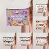 Canvas Charger Pouch Zipper Closure Makeups Organizer New Snacks Storage Bag  Travel Use