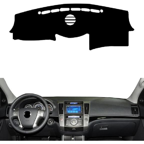 Fit for Hyundai Veracruz 2007-2012,Dashboard Cover,Black Car Dash Cover,Non-Slip Dash Dashboard Cover Mat,Car Accessories Lhd Black Edge