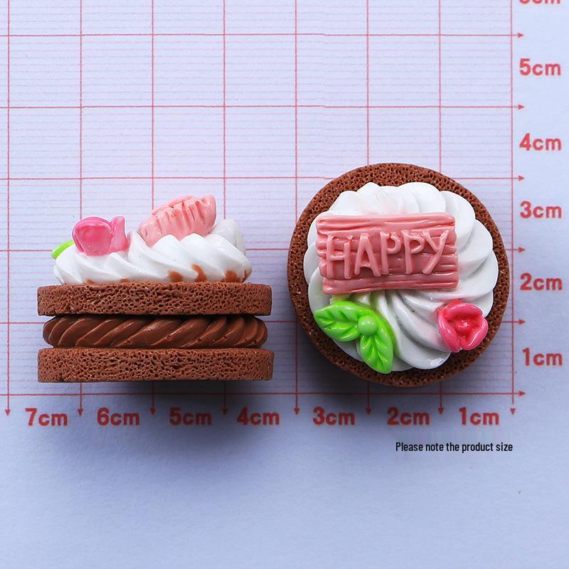 3D Cartoon Cake Food Toy Resin Charms: DIY Cream Glue Accessories for Crocs  Crafts