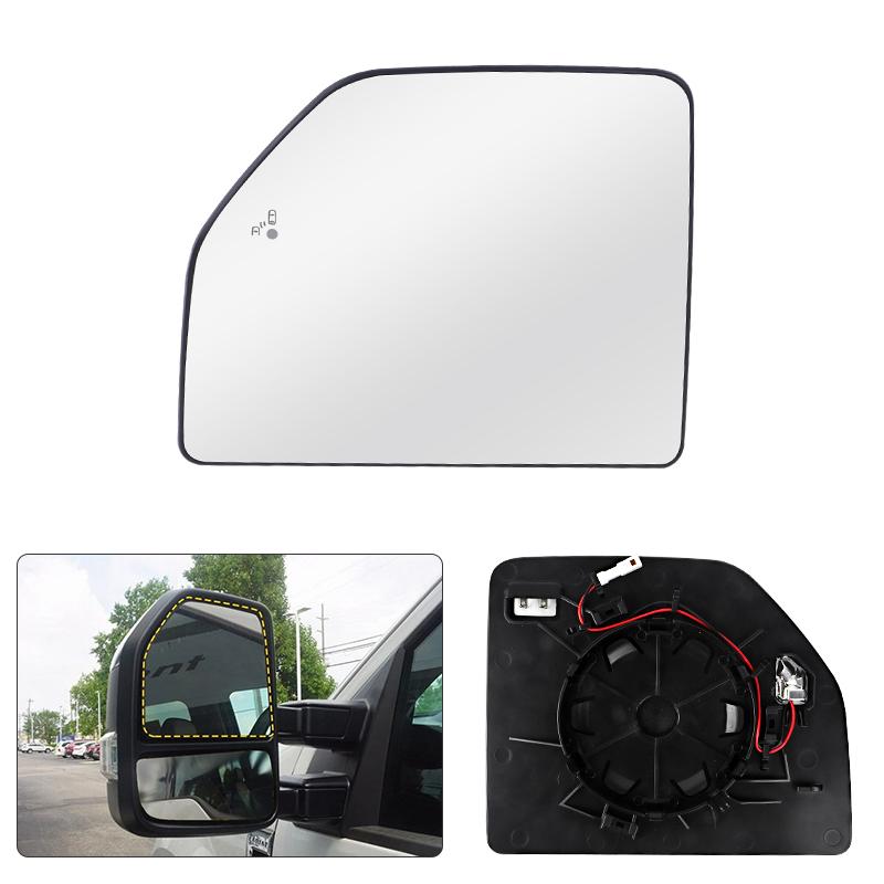 Auto Heated Upper Mirror Glass With/Without Blind Spot For Ford F150 2015- Ford Super Duty F250 / F350 / F450 / F550 17-22