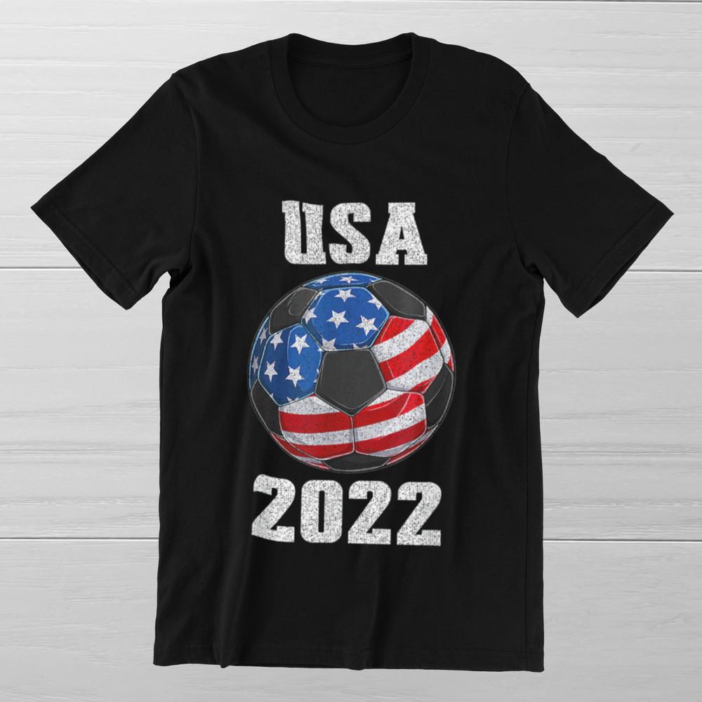 США ФУТБОЛ Чемпионат мира 2022 Чемпионат мира в Катаре Хлопковая футболка унисекс S