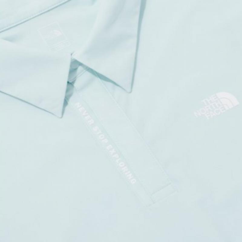 The North Face Men S Ice Green Short Sleeve Polo Nt7pq01