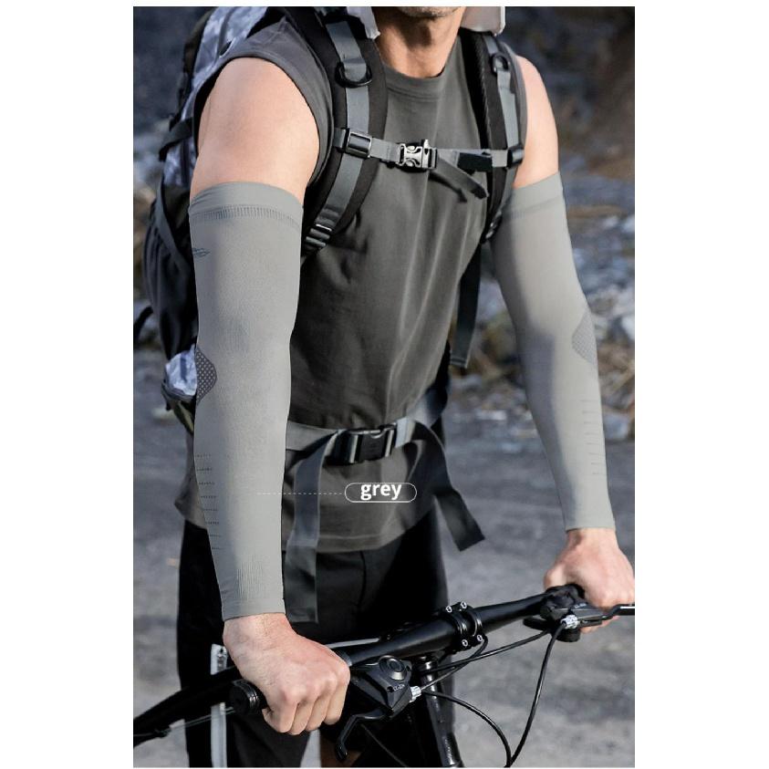 Upf50 Ice Sleeve Outdoor Uv Protection Sunscreen Arm Cover Driving Riding Cool Ice Silk Sleeve Sun Prtoction Riding Arm