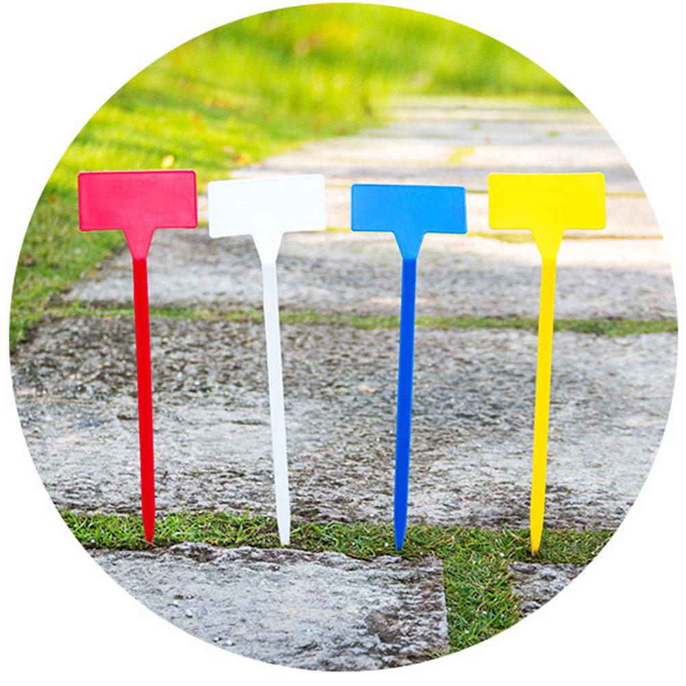 10Pcs Garden Plant Labels Waterproof Insertable Tags for Nursery Landscaping Clean Reusable Blue Size S